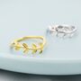 Sterling Silver Olive Branch Leaf Ring, thumbnail 2 of 12