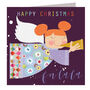 Christmas Trumpeting Angel Card, thumbnail 2 of 5