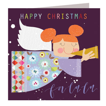 Christmas Trumpeting Angel Card, 2 of 5
