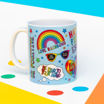 Blue Positivity Mug, 3 of 3