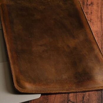 Personalised Leather Mac Book Sleeve 13 14 15 16 Inch, 6 of 6