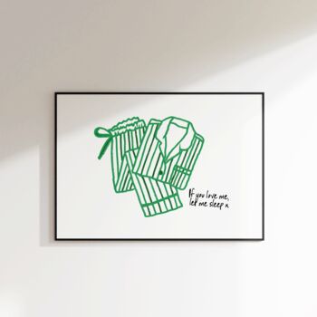Let Me Sleep Bedroom Wall Art, 4 of 4