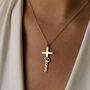 Cross Name Necklace, thumbnail 9 of 11