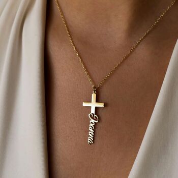 Cross Name Necklace, 9 of 11