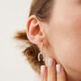 Gold Vermeil Hoop Sterling Silver Horseshoe Earring, thumbnail 7 of 7