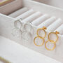 Statement Double Twisted Studs, thumbnail 2 of 4