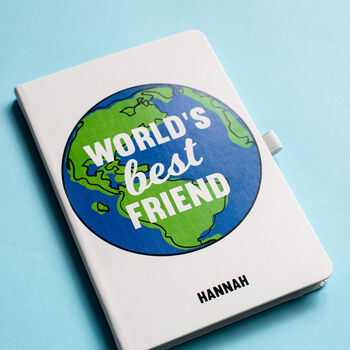 'World's Best Friend' Personalised Notebook, 5 of 7