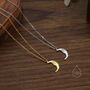 Sterling Silver Man In The Moon Pendant Necklace, thumbnail 1 of 10