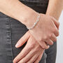 Adjustable Sterling Silver Pebble Chain Bracelet, thumbnail 2 of 8