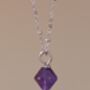 Aurora Rhombus Amethyst Necklace, thumbnail 4 of 9