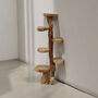 Teak Wood Freestanding Shelves Six Shelf Bookcase, thumbnail 2 of 4