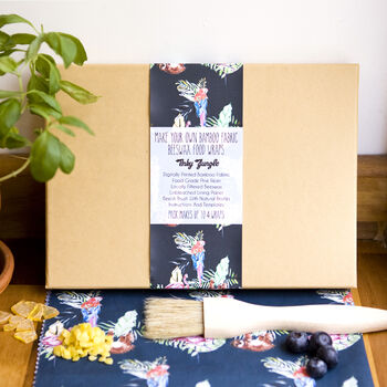 Make Your Own Bamboo Beeswax Food Wraps Gift Set, 10 of 12