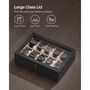 Wooden Watch Box With Twelve Slots And Glass Display Lid, thumbnail 7 of 8