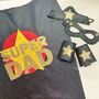 Adult Personalised Superhero Costume, Full Name And Felt Superhero Cape, thumbnail 1 of 9