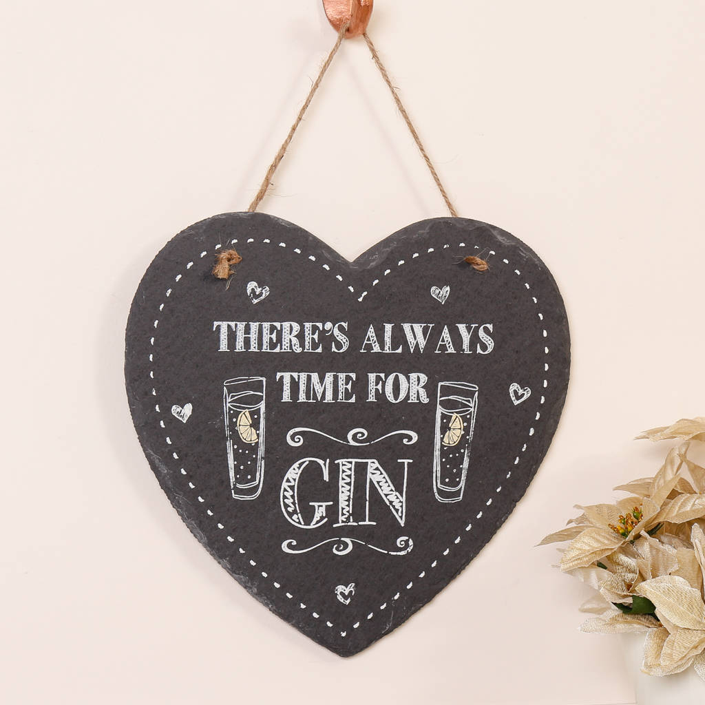 there's always time for gin or gin o'clock heart signs by dibor ...