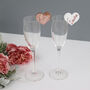 Set Of Five Glass Charms Wedding Place Settings, thumbnail 5 of 10