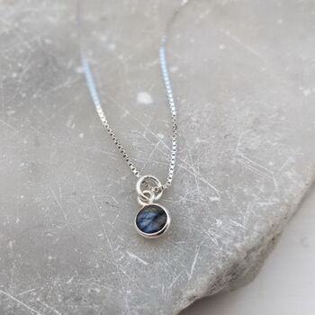 Labradorite Gemstone Necklace, 2 of 8