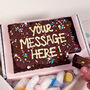 Personalised Message Letterbox Brownie Slab, thumbnail 1 of 3