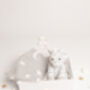 Unisex Zebra Plush Toy And Star Blanket Baby Gift Set, thumbnail 5 of 5