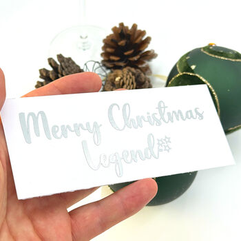 Merry Christmas Name Stickers For Gifts And Decorations, 9 of 10