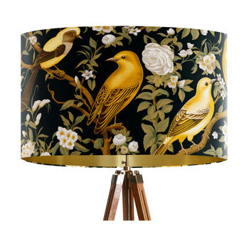 Bird Lampshade In Black And Gold, Golden Aviary, 2 of 7