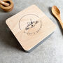 Personalised Cake Tin With Wooden Lid, thumbnail 3 of 8