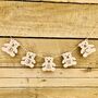 Personalised Teddy And Name Wooden Bunting, thumbnail 1 of 7