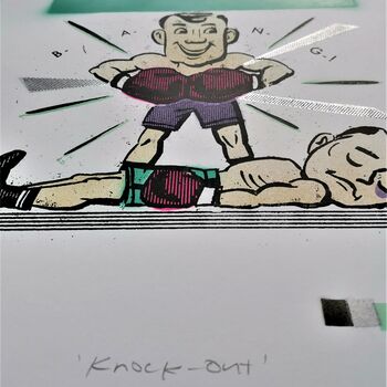 'Knock Out' Original Limited Edition Signed Art, 8 of 11