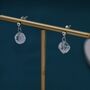 Natural Clear Quartz Dangle Drop Earrings, thumbnail 6 of 10