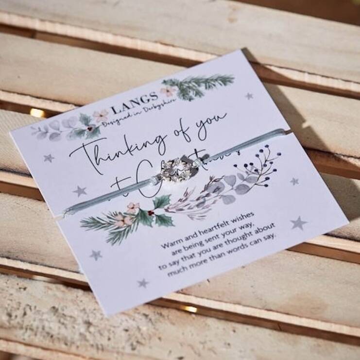 Christmas Star Bracelet On A Thinking Of You Card, 1 of 1
