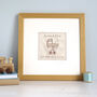 Personalised New Baby Boy Embroidered Picture Gift, thumbnail 3 of 12