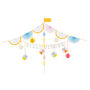 Silly Circus Birthday Party Garland, thumbnail 1 of 6