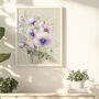 18th Birthday Birth Flower Print, thumbnail 1 of 2