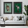 Custom A4 Framed Zebra In Heels Print Limited Edition, thumbnail 4 of 5