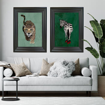 Custom A4 Framed Zebra In Heels Print Limited Edition, 4 of 5