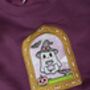 Bookish Ghost Embroidered Sweatshirt, thumbnail 4 of 5