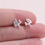 Sterling Silver Blossom Tree Earrings Studs, thumbnail 3 of 4