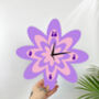 Flower Decorative Shape Clock, thumbnail 1 of 12