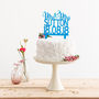 Mr And Mrs Made In Year Wedding Date Cake Topper, thumbnail 1 of 2