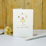 Personalised 'Button Baby Shower' Handmade Card, thumbnail 5 of 5