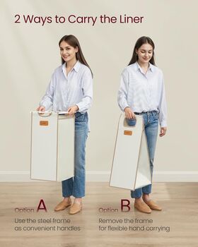 Laundry Sorter Cart With Removable Liners, 5 of 6