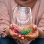 Personalised Engraved Star Sign Rainbow Glass Tumbler, thumbnail 1 of 8