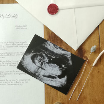 A Letter To My Daddy From The Bump Personalised Keepsake, 8 of 11