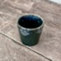 Dark Green Patterned Espresso Cup, thumbnail 2 of 2