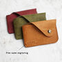 Personalised Forest And Wine Flap Card Wallet, thumbnail 8 of 9