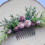 Blush And Dusky Pink Flower Hair Comb, thumbnail 6 of 6