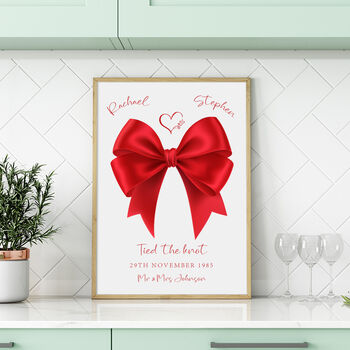 Personalised 40th Ruby Wedding Anniversary Gift For A Couple, 2 of 2