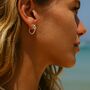Silver Sailors Knot Hoops, thumbnail 1 of 3