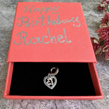 13th Birthday Charm Personalised Silver Bracelet Gift, 4 of 8