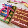 Luxury Scallop Pattern Birthday Wrapping Paper, thumbnail 3 of 12